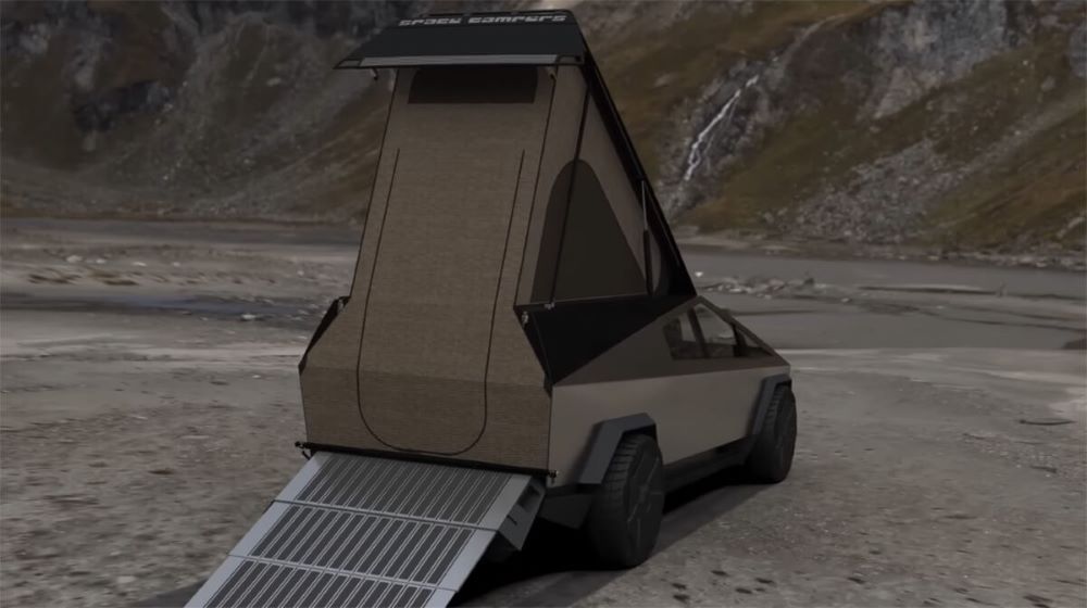 Tesla modifies its Cybertruck by adding a Camper option